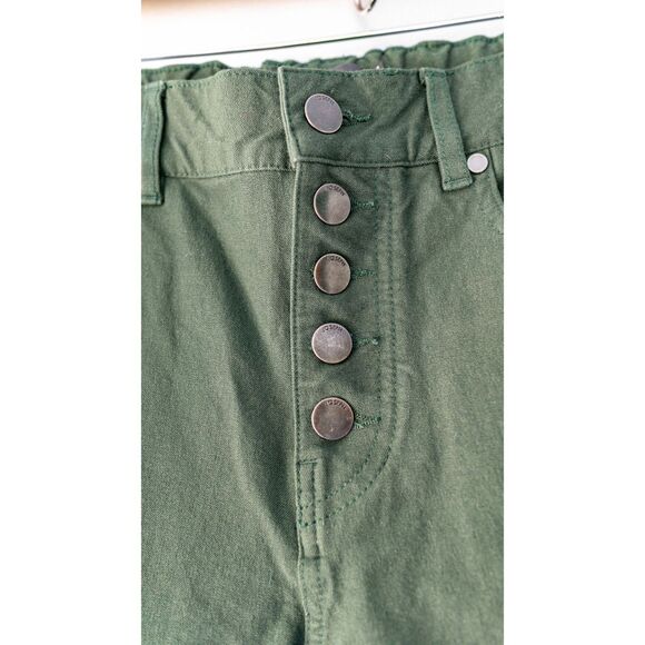 Joseph Gabardine Stretch High Rise Button Fly Straight Leg Trouser Pants Size 6 - Picture 13 of 13